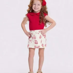 Conjunto Blusa e Short Saia Alakazoo