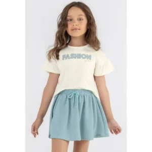 Conjunto Infantil Menina Colorittá Bege