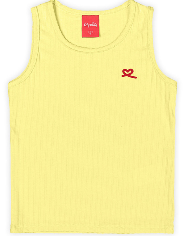 Regata Kely Kety Infantil Verão Menina Amarelo