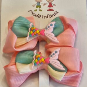 Kit Presilha Cauda Sereia - Rosa Claro